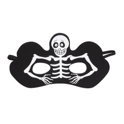 Škraboška kostlivec černá